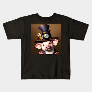 Piglet me steampunk Kids T-Shirt